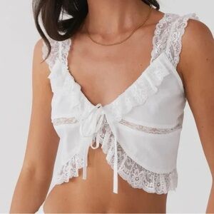 Layla Lace Cami Top White Peppermayo